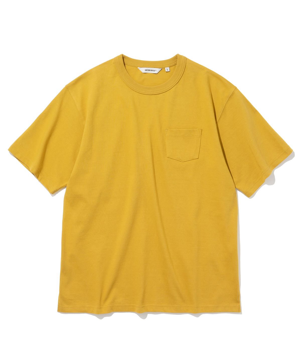 유니폼브릿지(UNIFORM BRIDGE) heavyweight pocket tee mustard