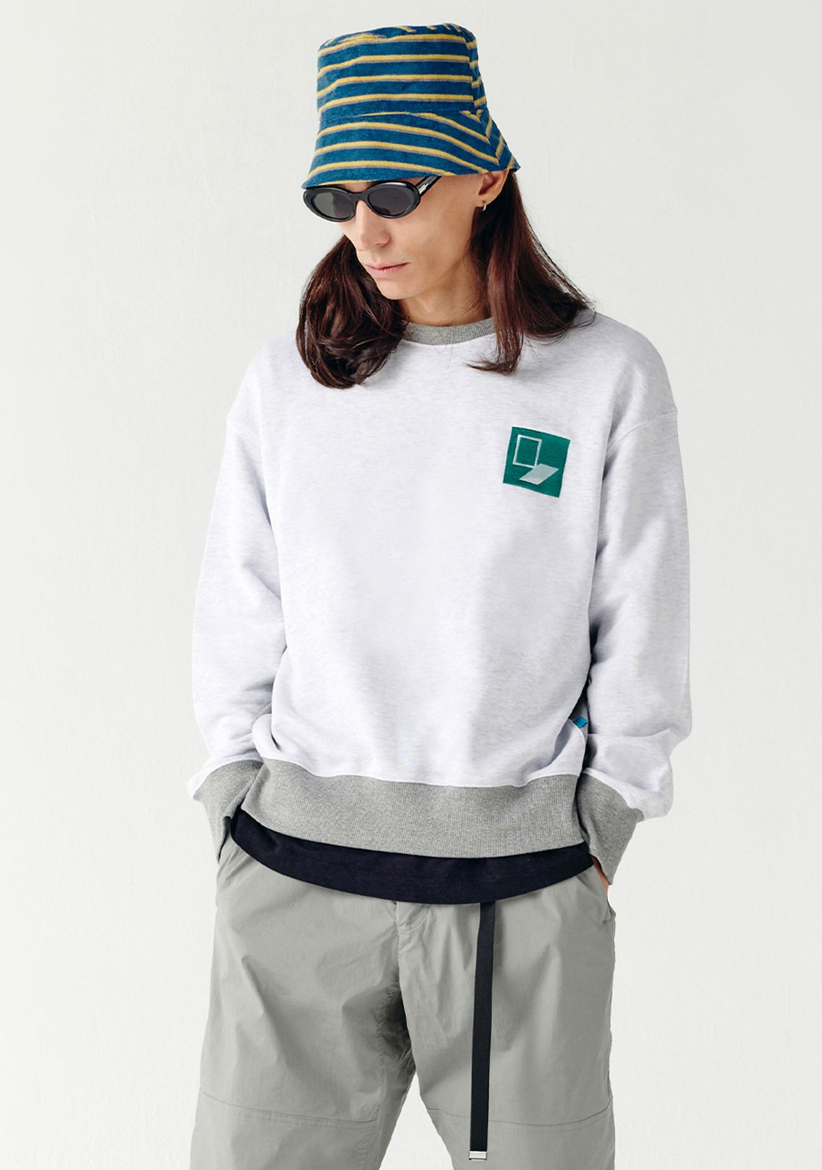 챈세스노이(CHANCE'S NOI) DoorBox Sweat Shirt (Mix-Melange)