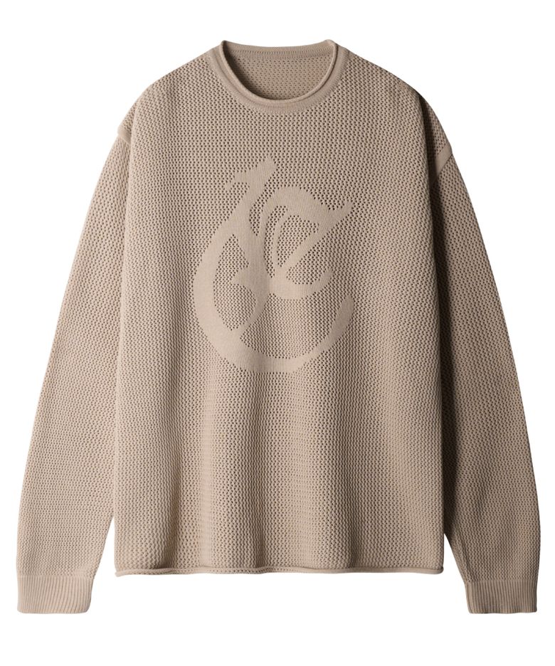 CIRCLE LOGO KNIT (BEIGE)