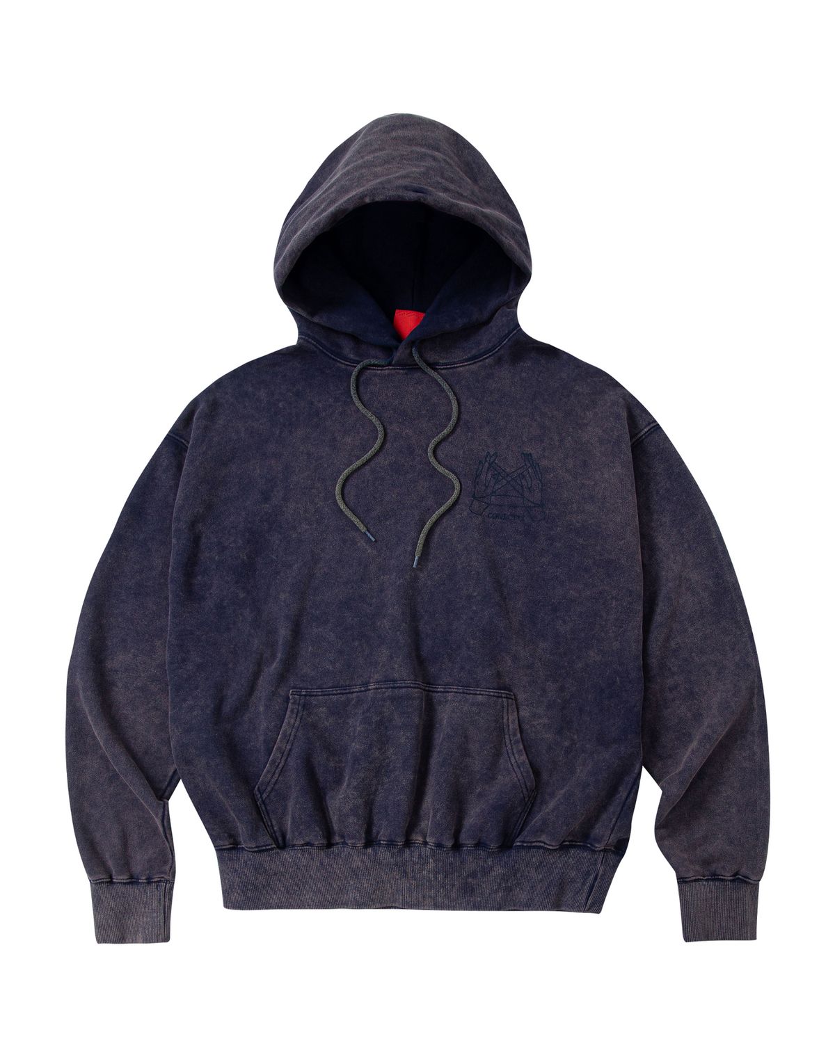 커넥트엑스(CONECTX) Oversized Washed Graphic Hoodie