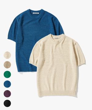 오가닉 코튼 텍스쳐 니트 - 6 COLOR