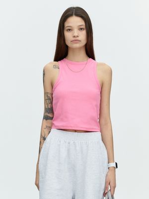 MNS SPANDEX TANK TOP PINK_이너브라