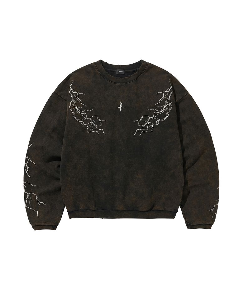LIGHTNING SWEATSHIRTS / BLACK