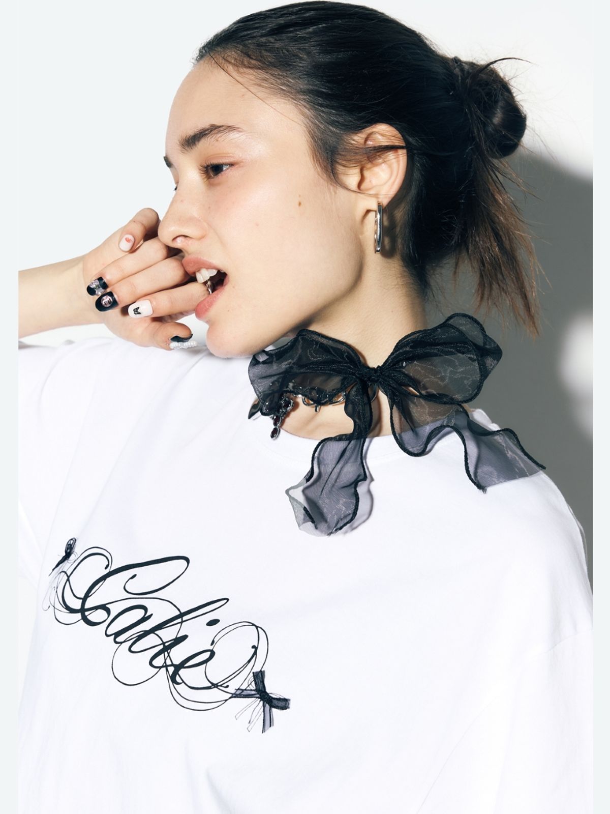 에즈이프 캘리(ASIF CALIE) RIBBON BASIC T-SHIRT WHITE - 사이즈 & 후기 | 무신사