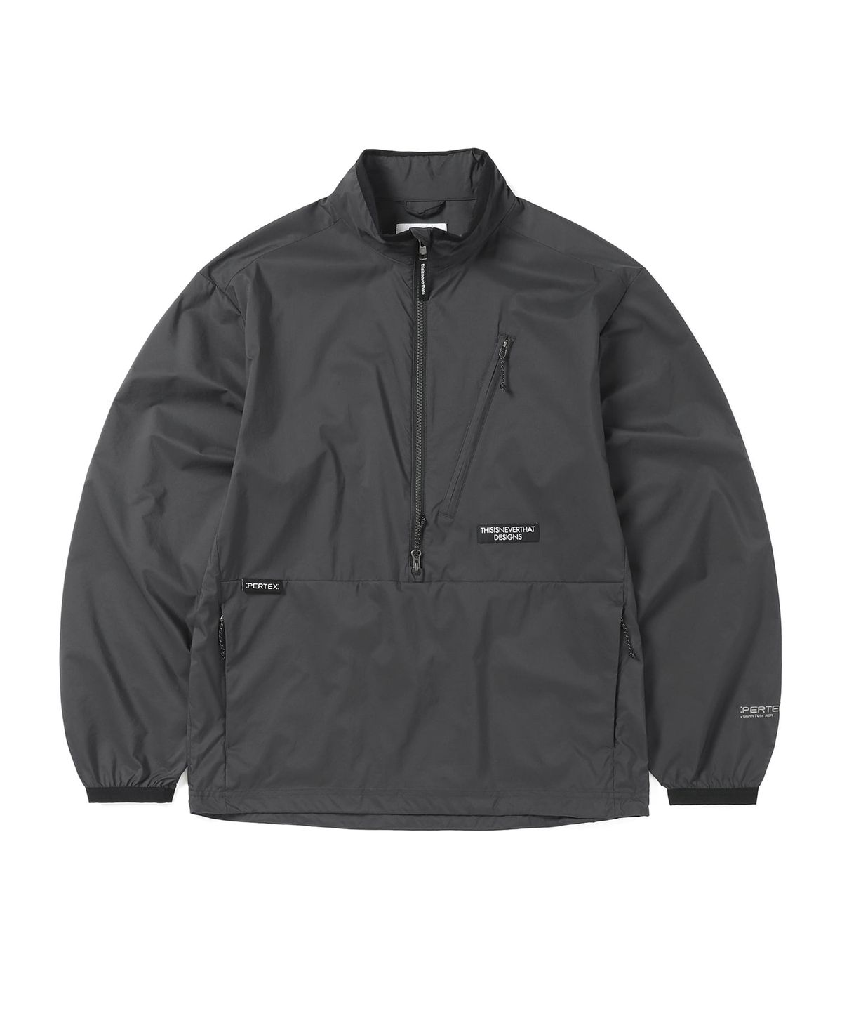 디스이즈네버댓(THISISNEVERTHAT) PERTEX® QA Half Zip Pullover Black