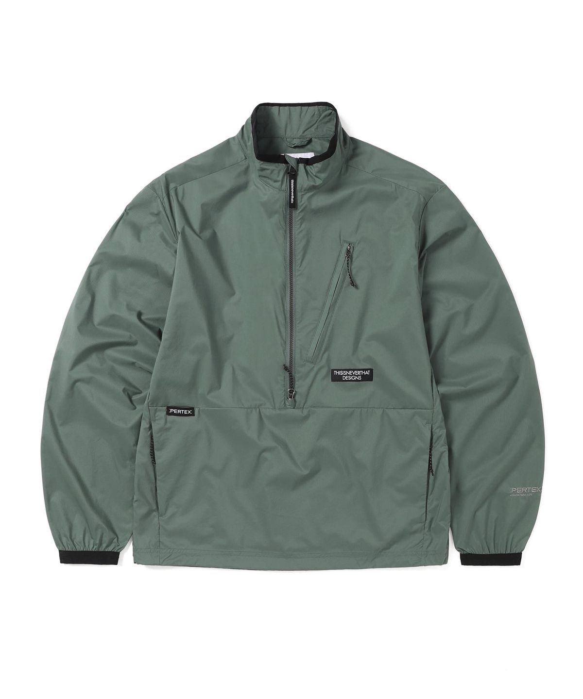 디스이즈네버댓(THISISNEVERTHAT) PERTEX® QA Half Zip Pullover Sage