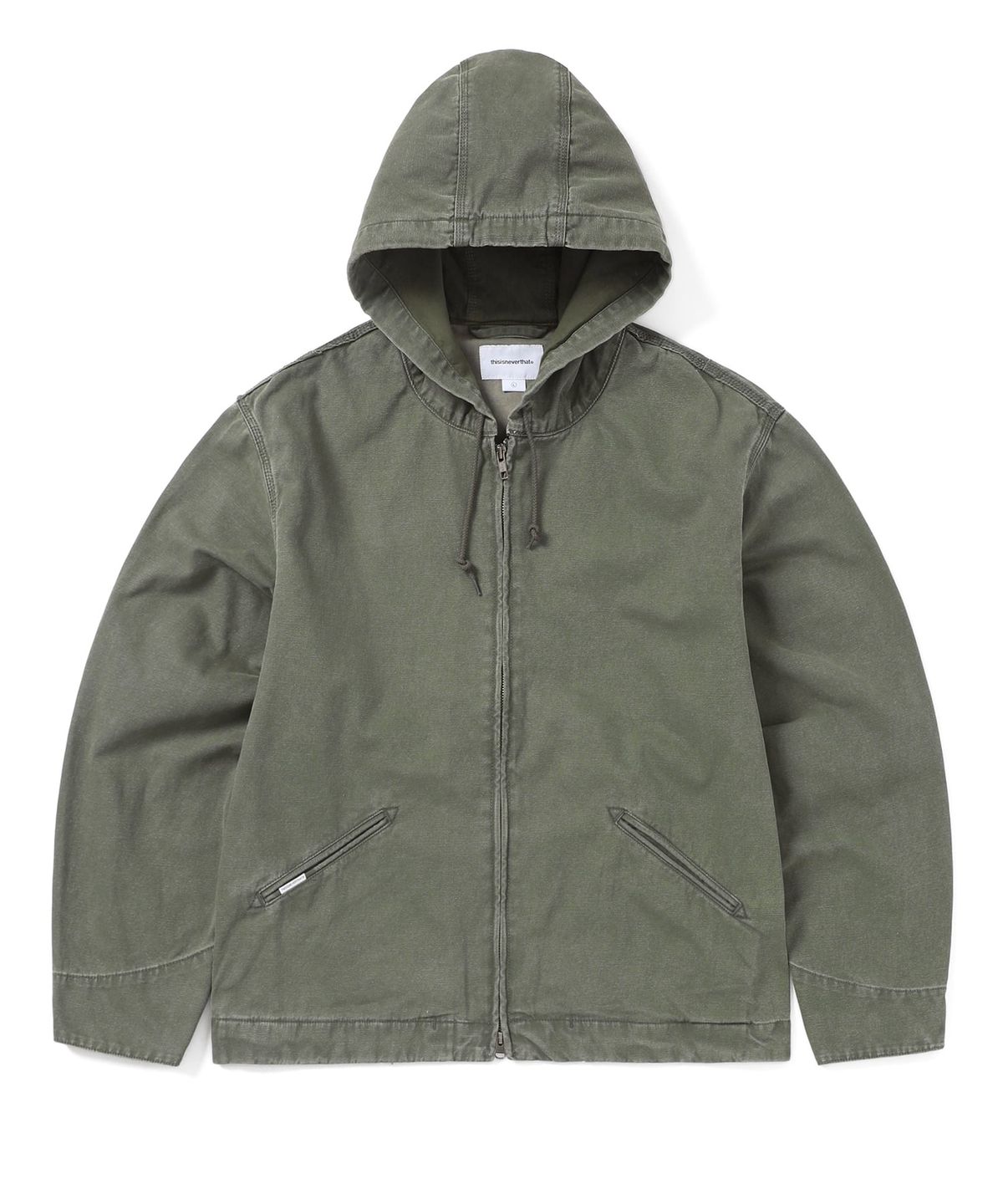 디스이즈네버댓(THISISNEVERTHAT) Washed Carpenter Jacket Olive Drab