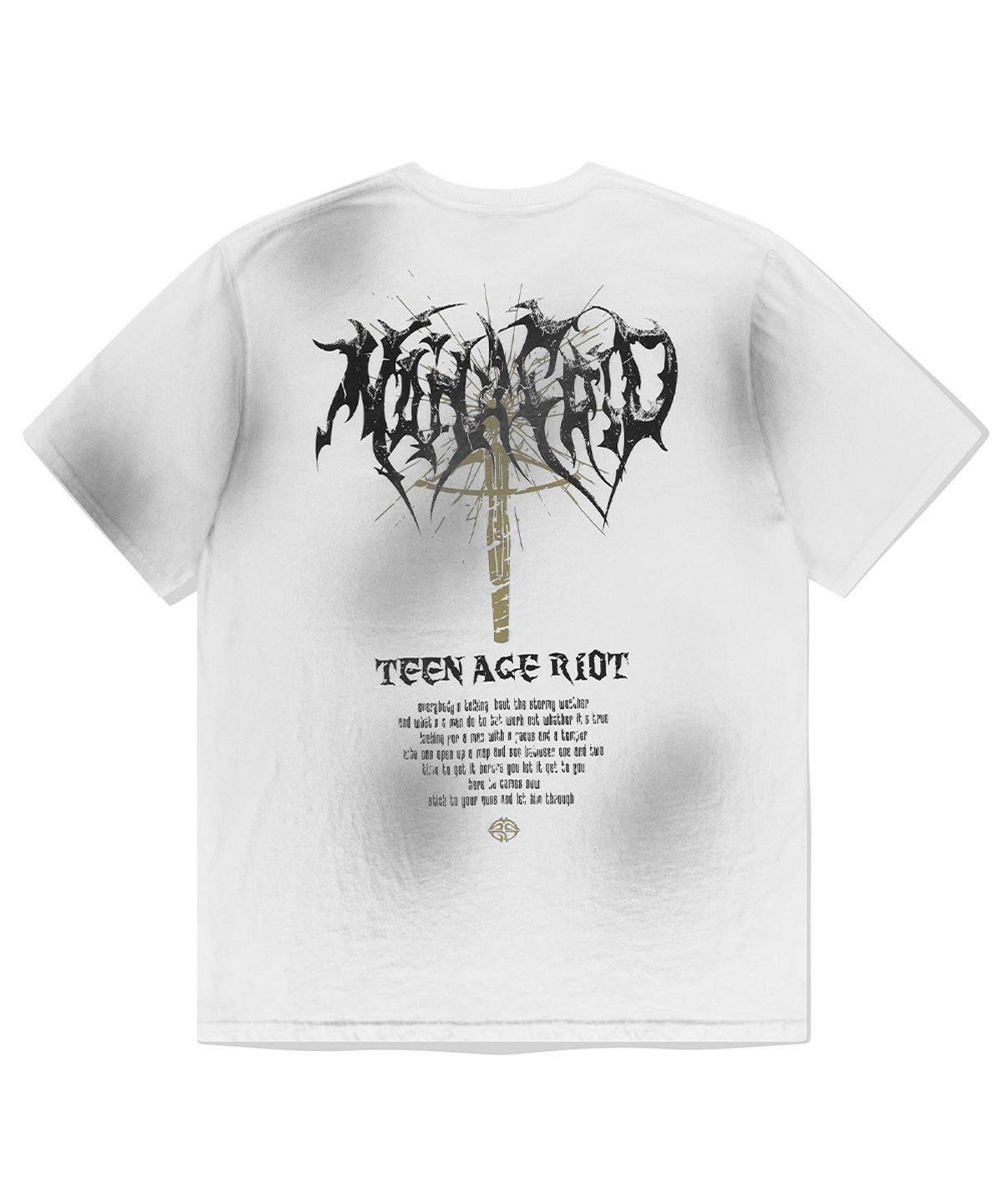 마하그리드(MAHAGRID) TEEN AGE RIOT WASHED TEE WHITE(MG2EMMT515A)