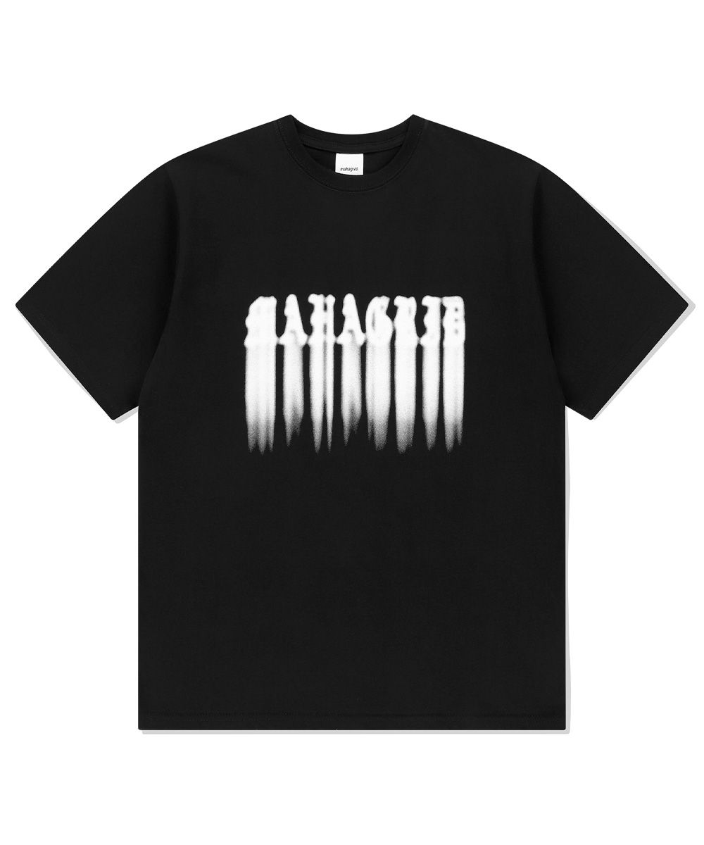 MUSINSA公式 | MAHAGRID MOTION BLUR TEE BLACK(MG2EMMT526A)