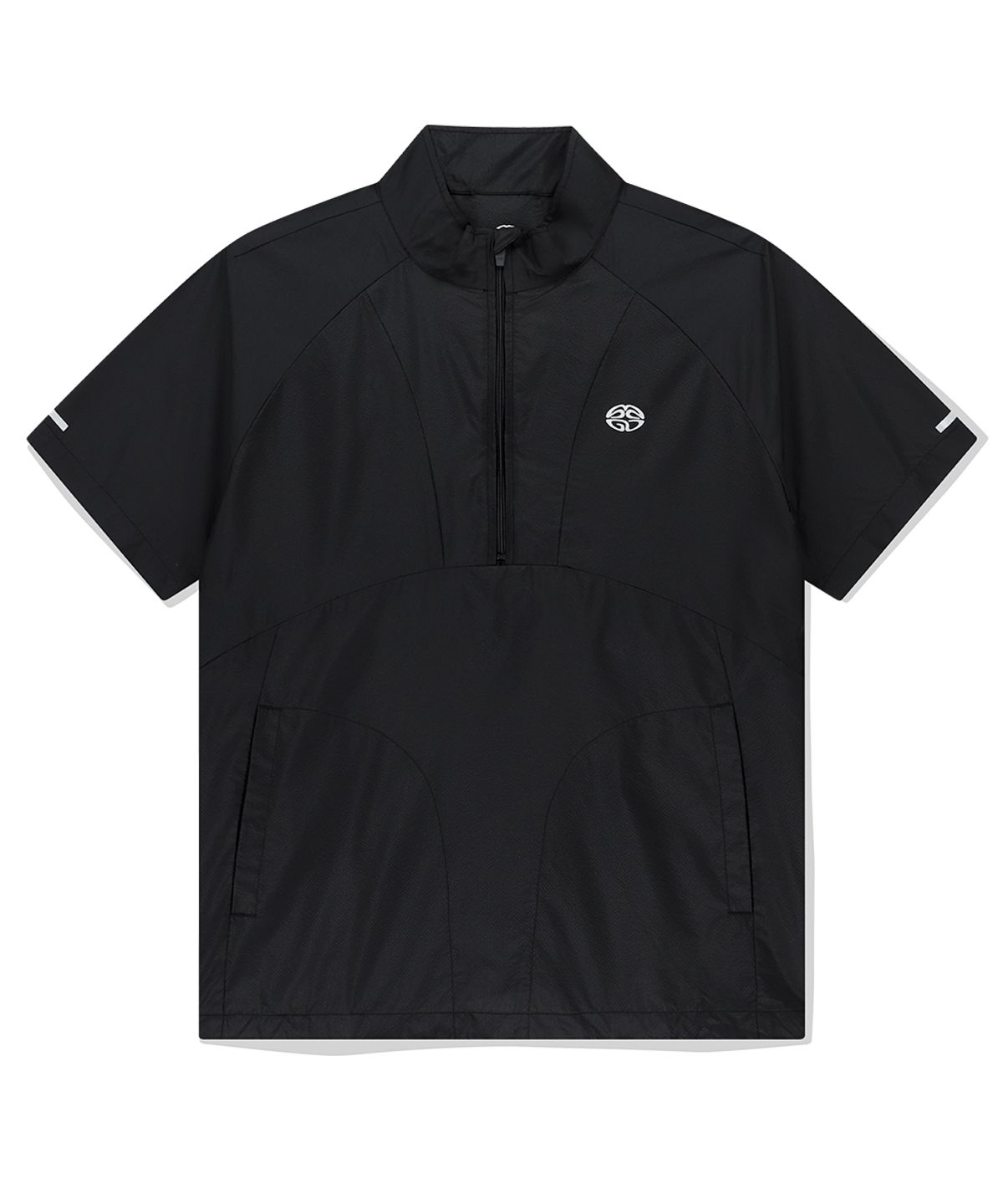 마하그리드(MAHAGRID) HALF ZIP PANNEL WINDBREAKER BLACK(MG2EMMW360A)