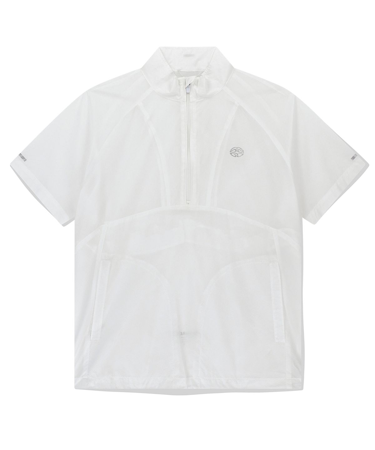 마하그리드(MAHAGRID) HALF ZIP PANNEL WINDBREAKER WHITE(MG2EMMW360A)