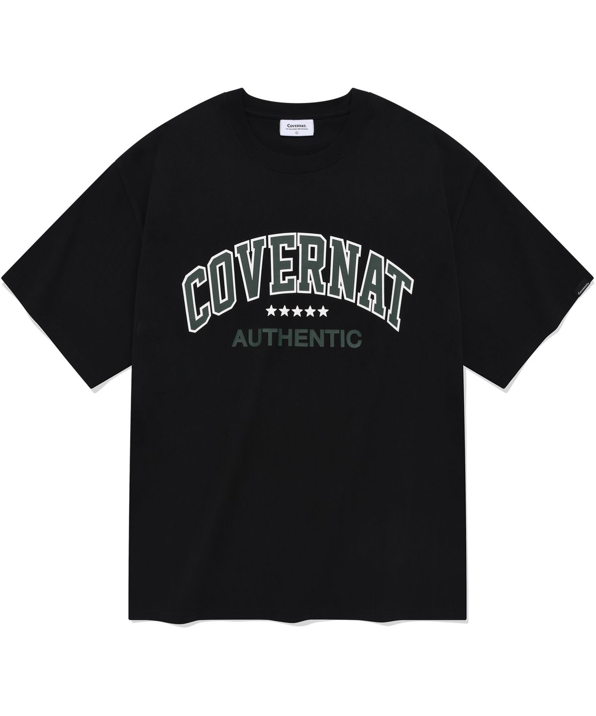 커버낫(COVERNAT) 아치 스타 티셔츠 블랙