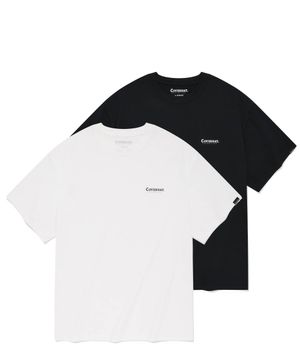 [2PACK] 엑티브 티셔츠 Black+White