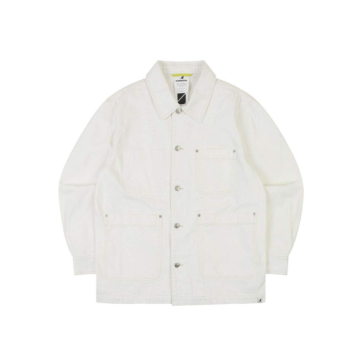 캉골(KANGOL) CRS 데님 워크 자켓 9018 에크루