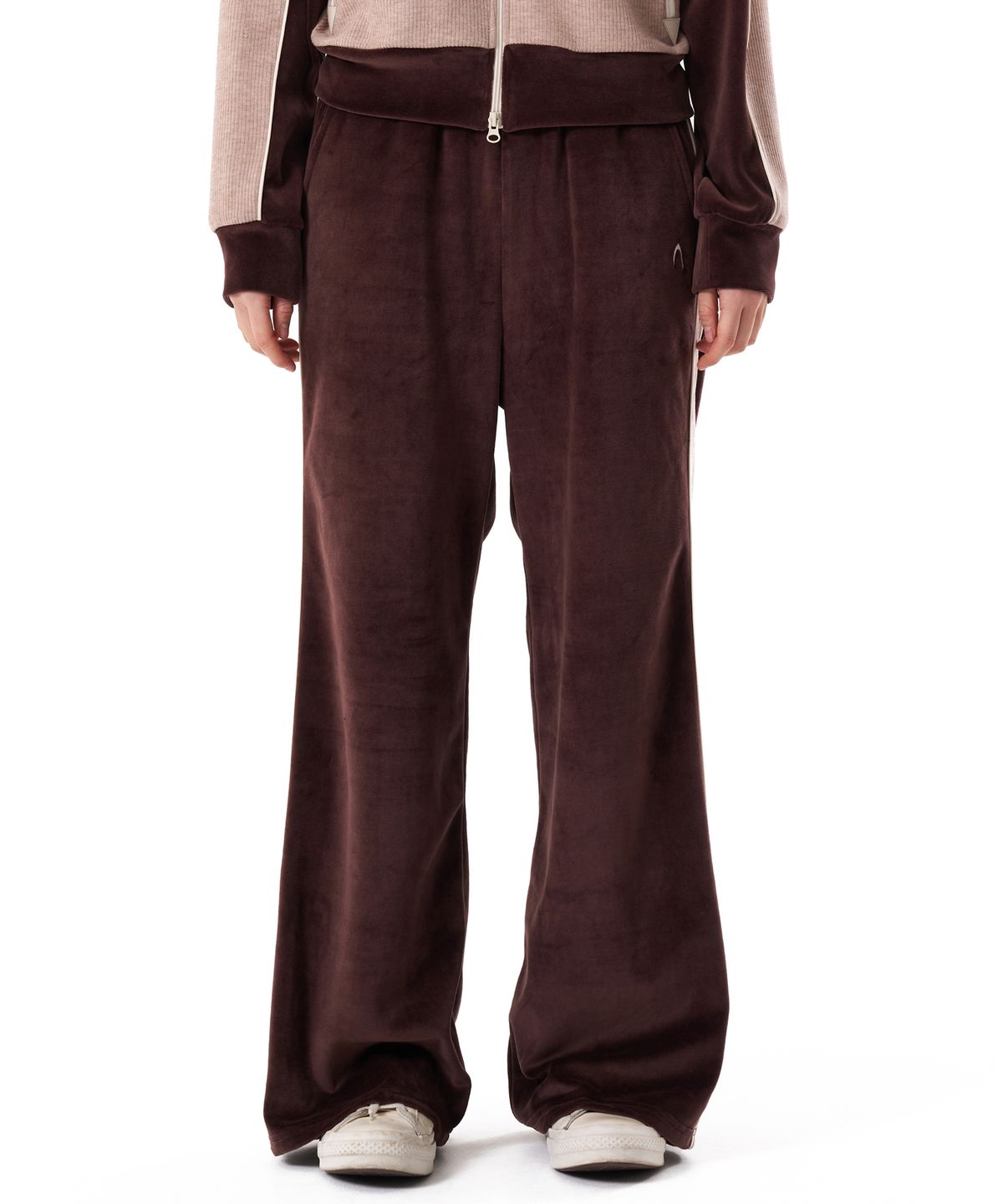 아캄(AAKAM) Western Piping Track Pants (Brown)