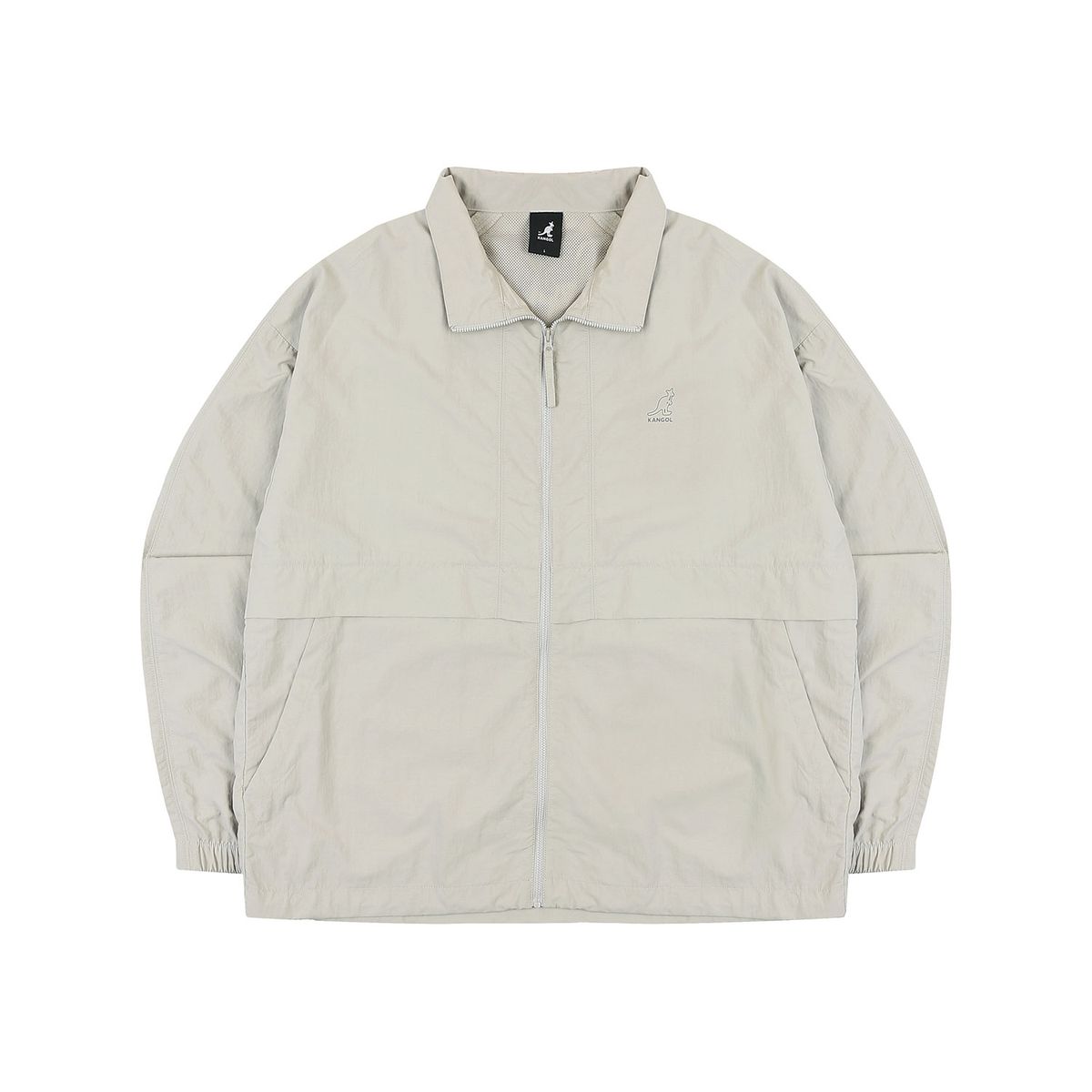 캉골(KANGOL) 나일론 스탠드넥 점퍼 8157 베이지