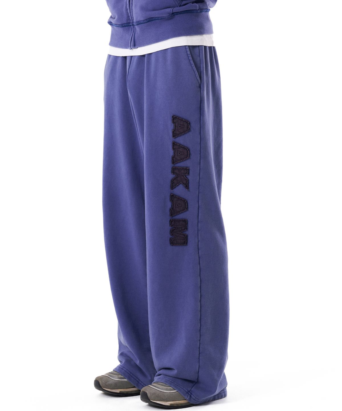 아캄(AAKAM) Washed Logo Sweatpants (Blue)