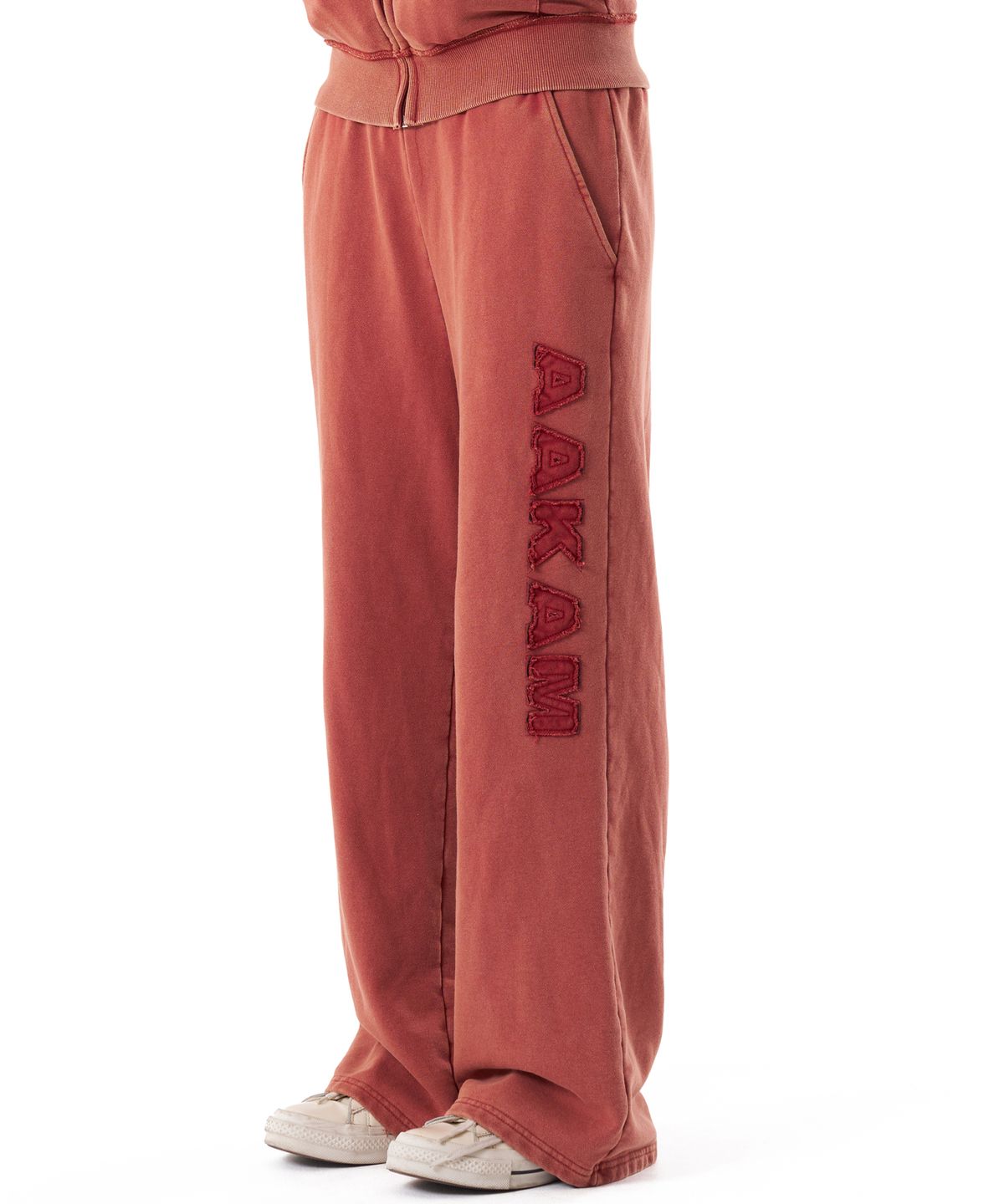아캄(AAKAM) Washed Logo Sweatpants (Red)
