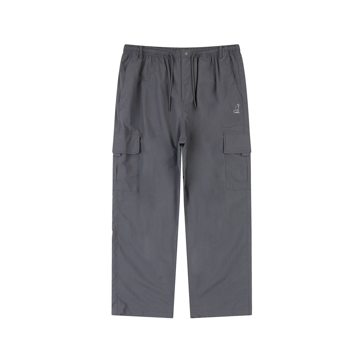 캉골(KANGOL) 나일론 와이드 카고 팬츠 4537 차콜