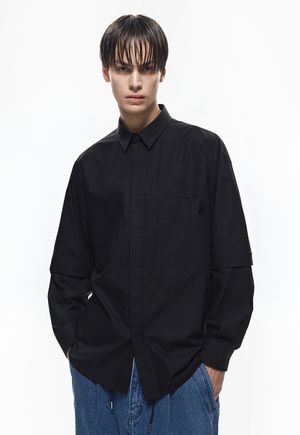 셈블런스 슬리브 디테쳐블 셔츠 블랙 ZG2SH872BK