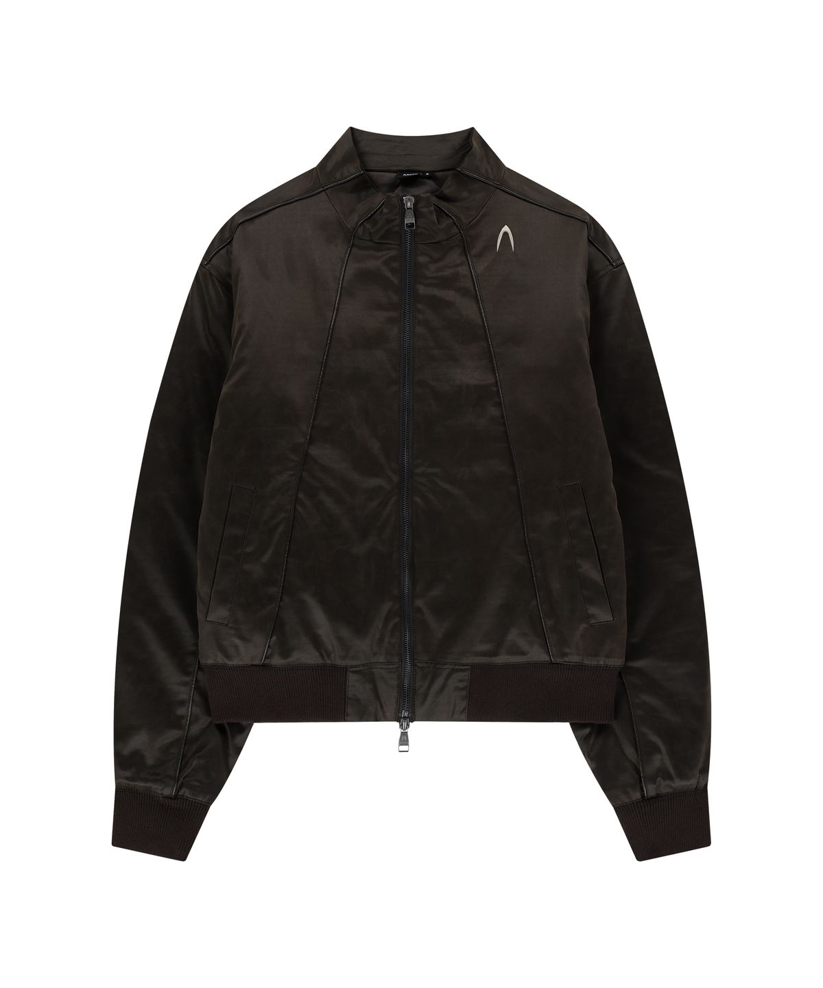 아캄(AAKAM) Piping Leather Blouson (Brown)
