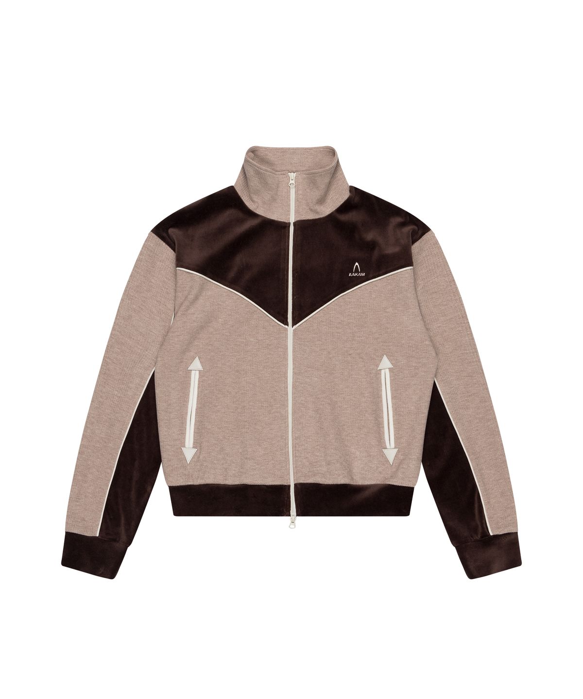 아캄(AAKAM) Western Piping Track Jacket (Brown)