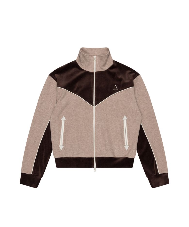 Western Piping Track Jacket (Brown)