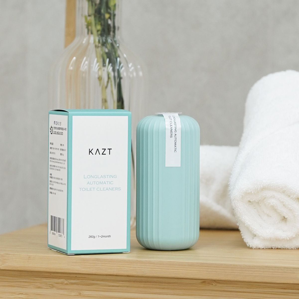 가쯔(KAZT) 오래쓰는 변기클리너 자동변기 세정제 260g 1개