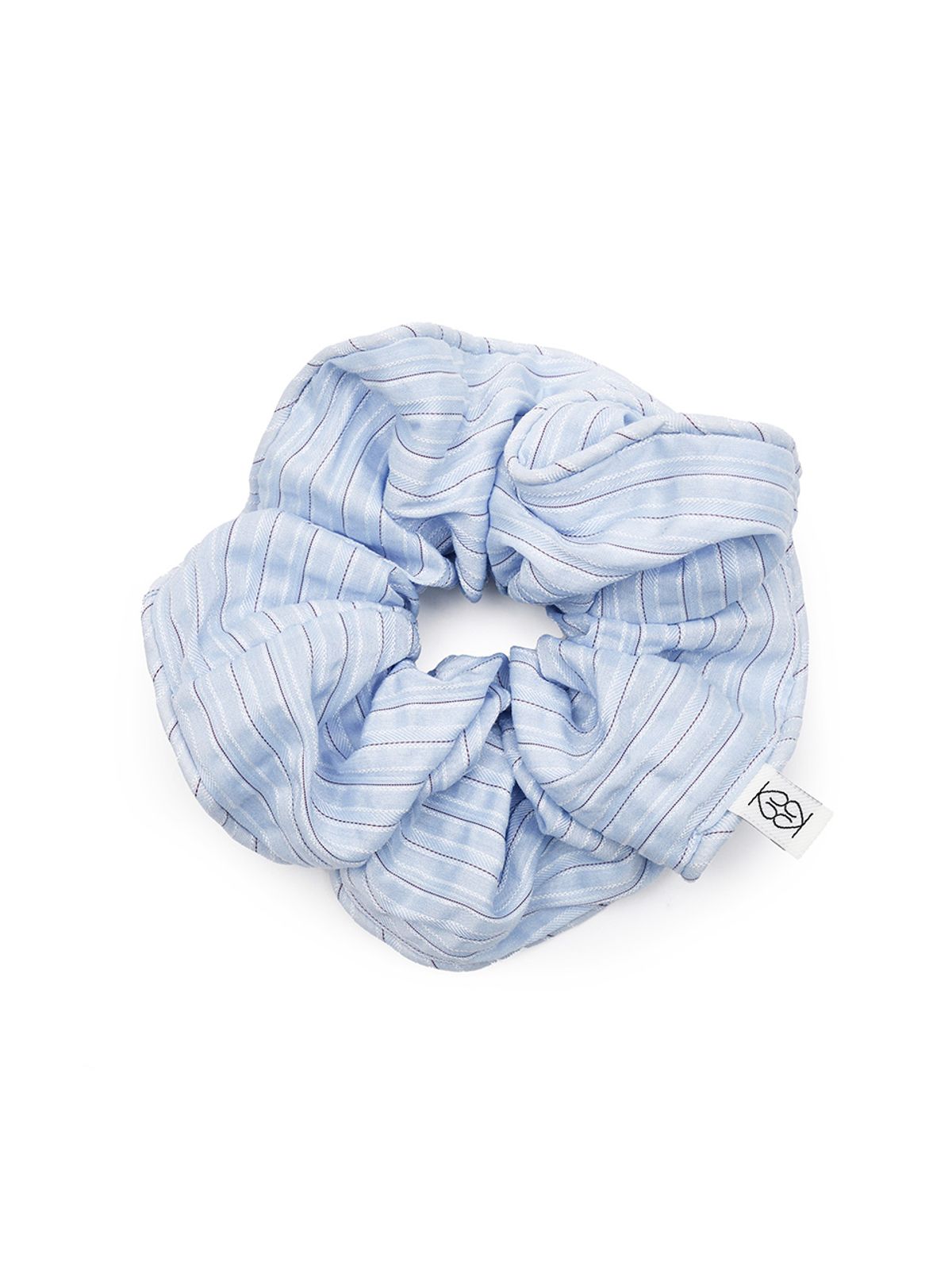기준(KIJUN) EMMA Scrunch Sky Blue Stripe