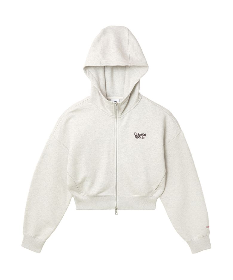 W TWO WAY ZIPPER POINT HOODIE MOTM
