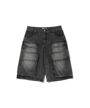 BIG CARGO DENIM BERMUDA PANTS DARK INDIGO