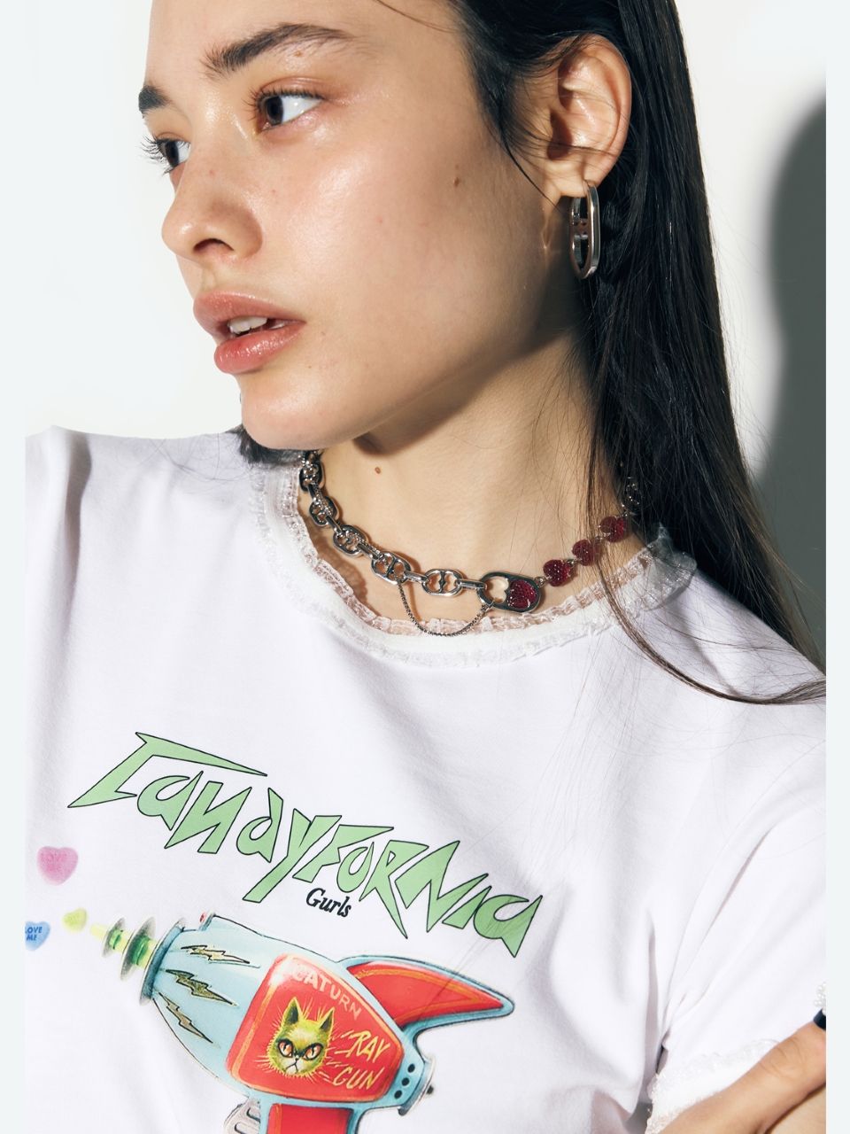 MUSINSA | ASIF CALIE TOY GUN T-SHIRT WHITE
