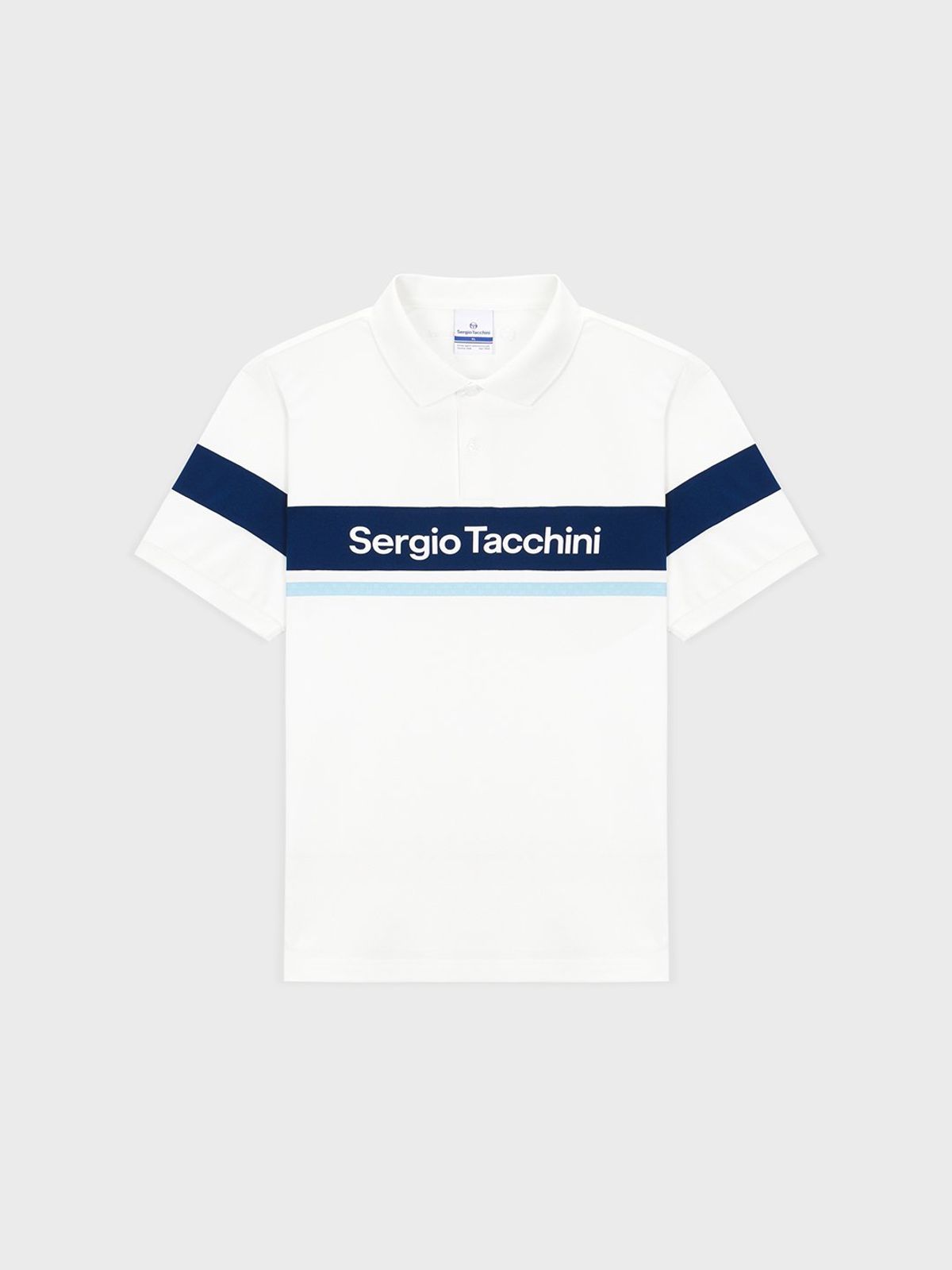 세르지오 타키니(SERGIO TACCHINI) M 고트 다마린도 반팔 폴로 셔츠 (White)
