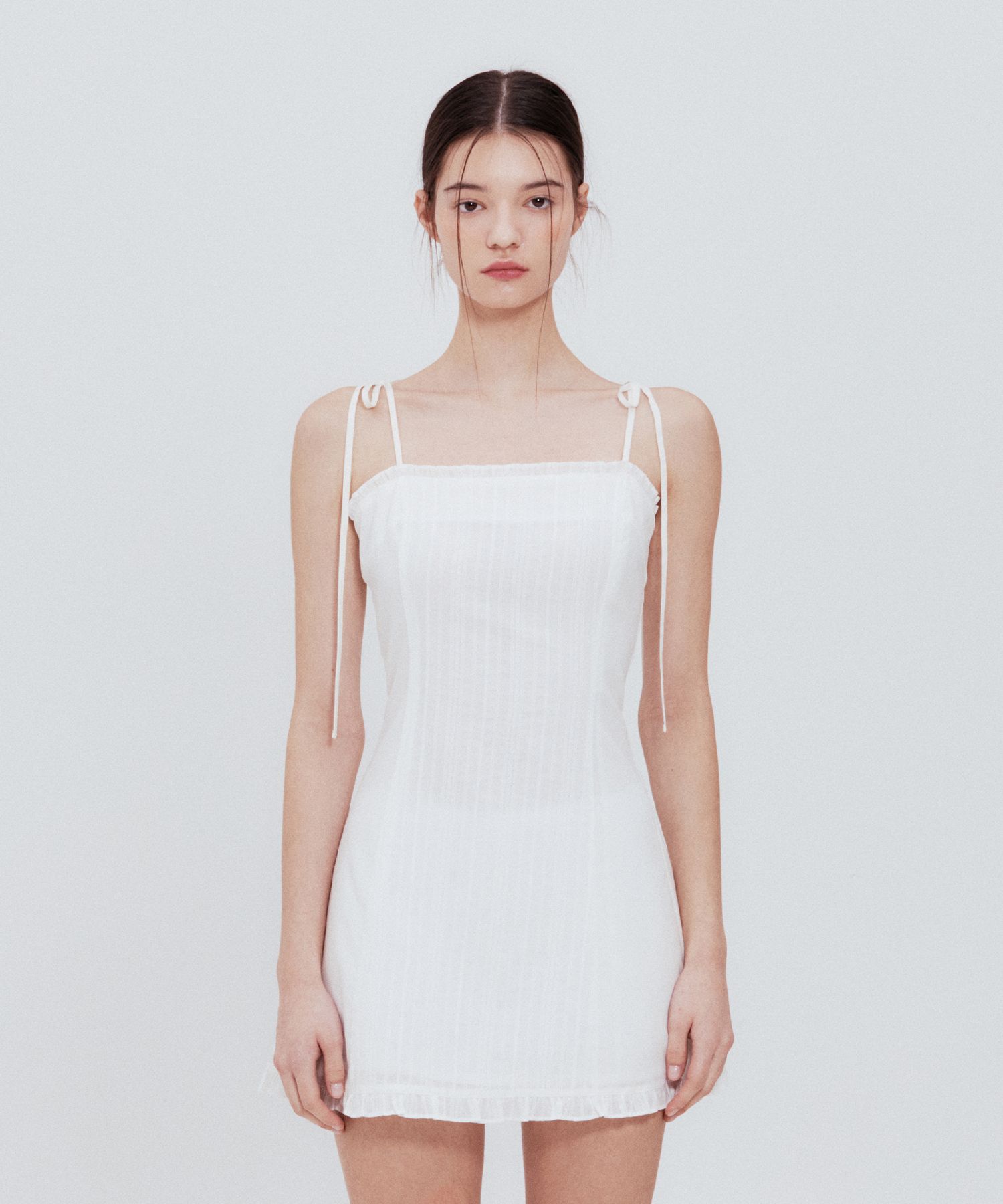 【Not your rose】Lace frill mini dress MUSINSA | NOT YOUR ROSE Lace frill mini dress (ivory)