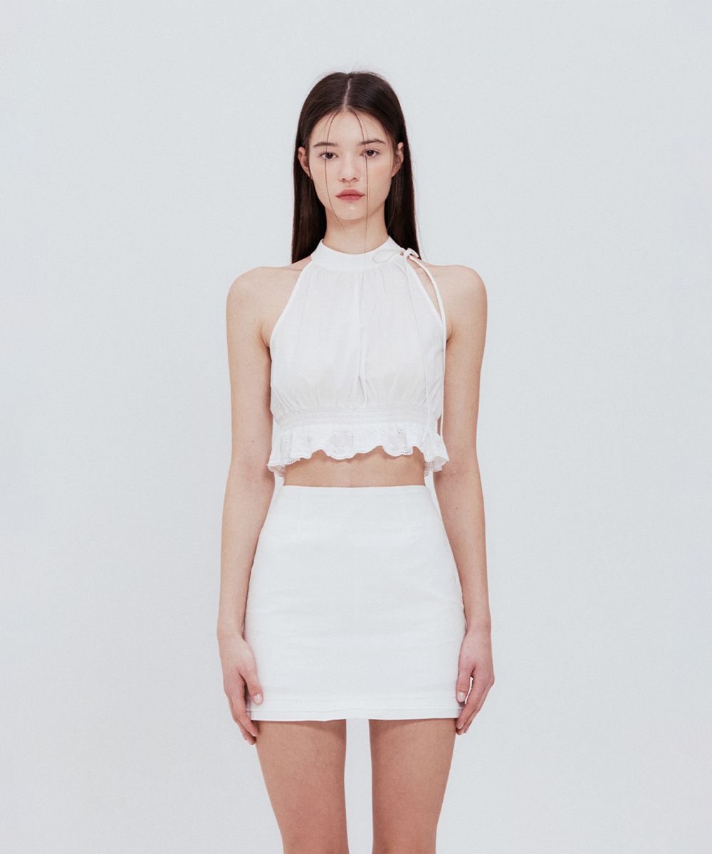 MUSINSA | NOT YOUR ROSE Clara Top (Ivory)