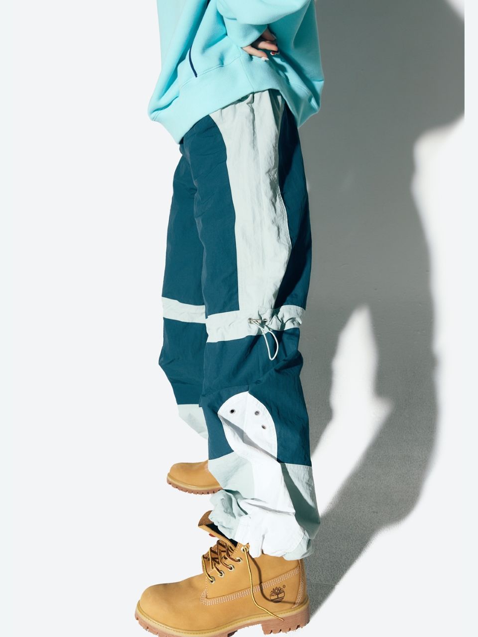 ◆as if calie◆ COLOR BLOCK NYLON TRACK PANTS MINT CA24APT00 MUSINSA | ASIF CALIE COLOR BLOCK NYLON TRACK PANTS MINT