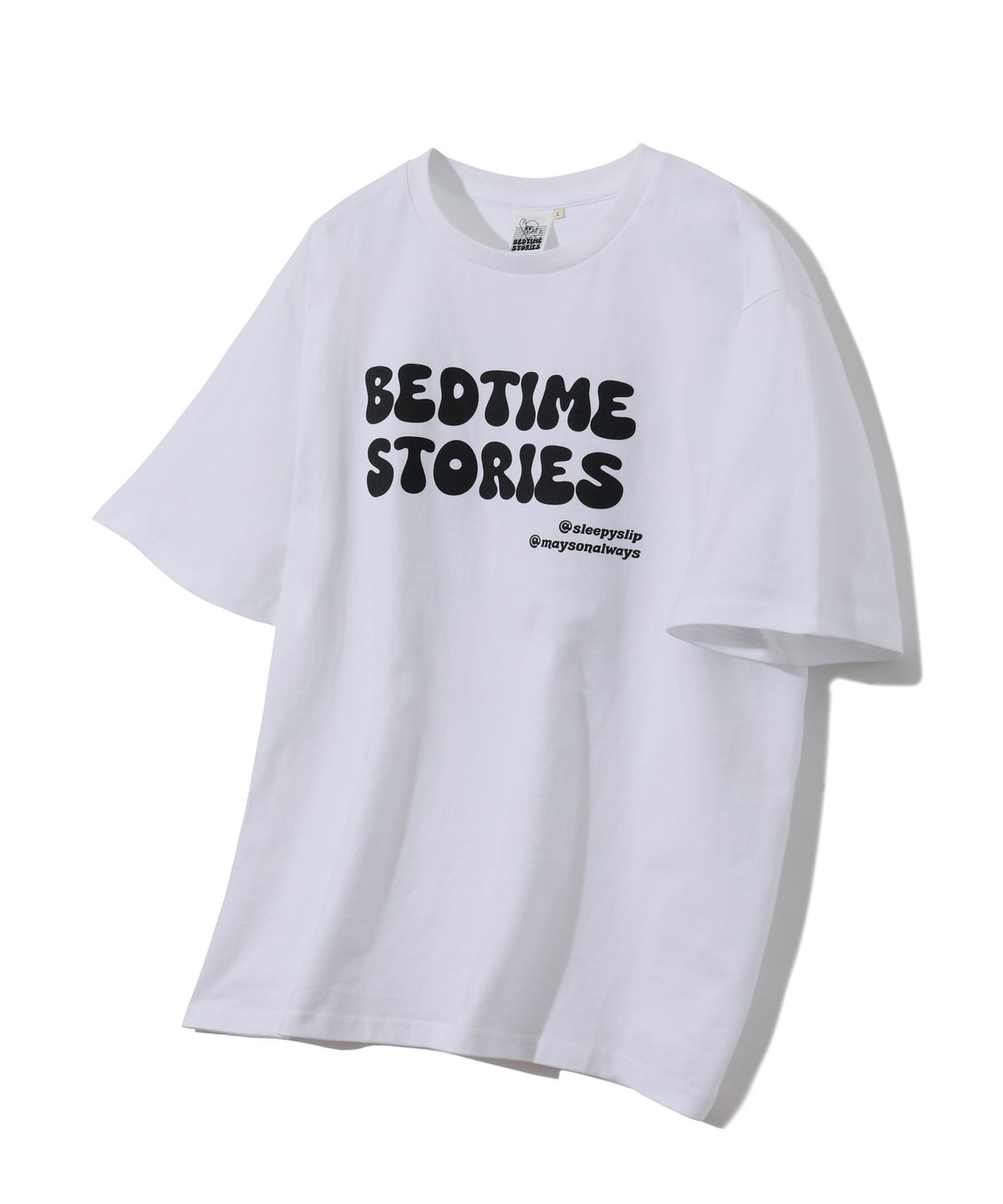 슬리피슬립(SLEEPYSLIP) BEDTIME STORIES WHITE T-SHIRT