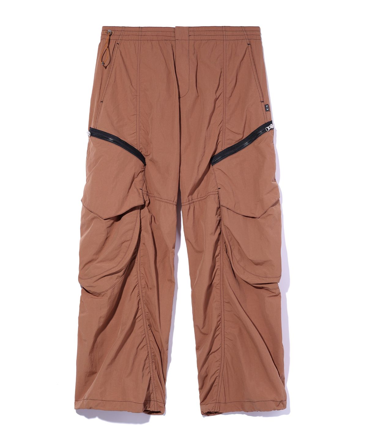 크리틱(CRITIC) GLOSSY CARGO PANTS BROWN