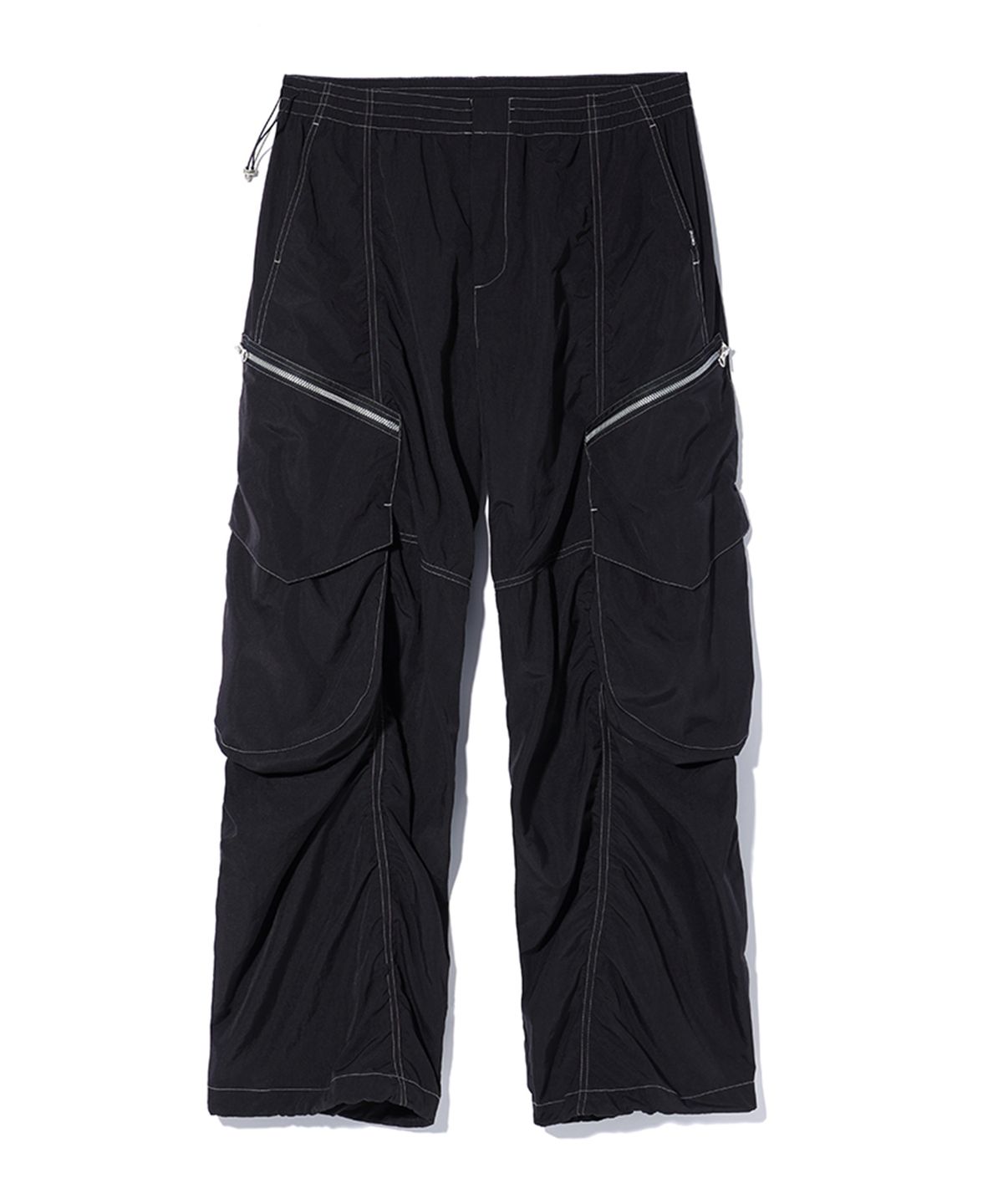 크리틱(CRITIC) GLOSSY CARGO PANTS BLACK