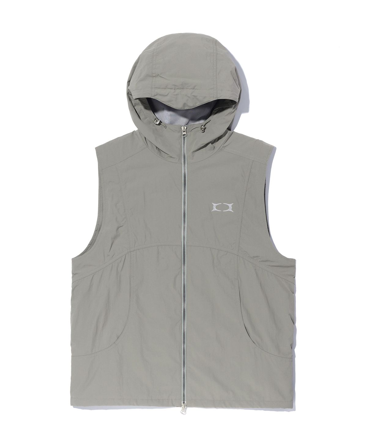 크리틱(CRITIC) GLOSSY HOOD VEST GREY