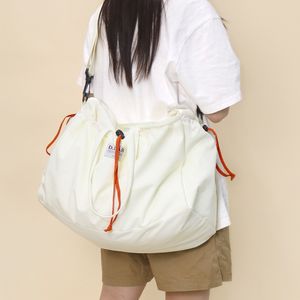 스트링 포켓 보스턴 트래블백 - ivory