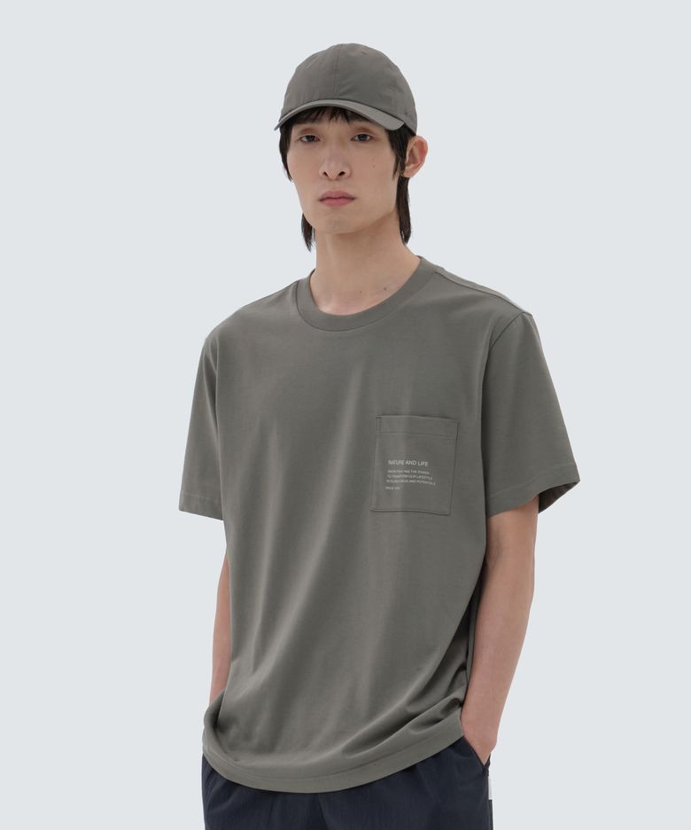 에어로쿨 포켓 반팔 티셔츠 Khaki (S24MMFTS76)