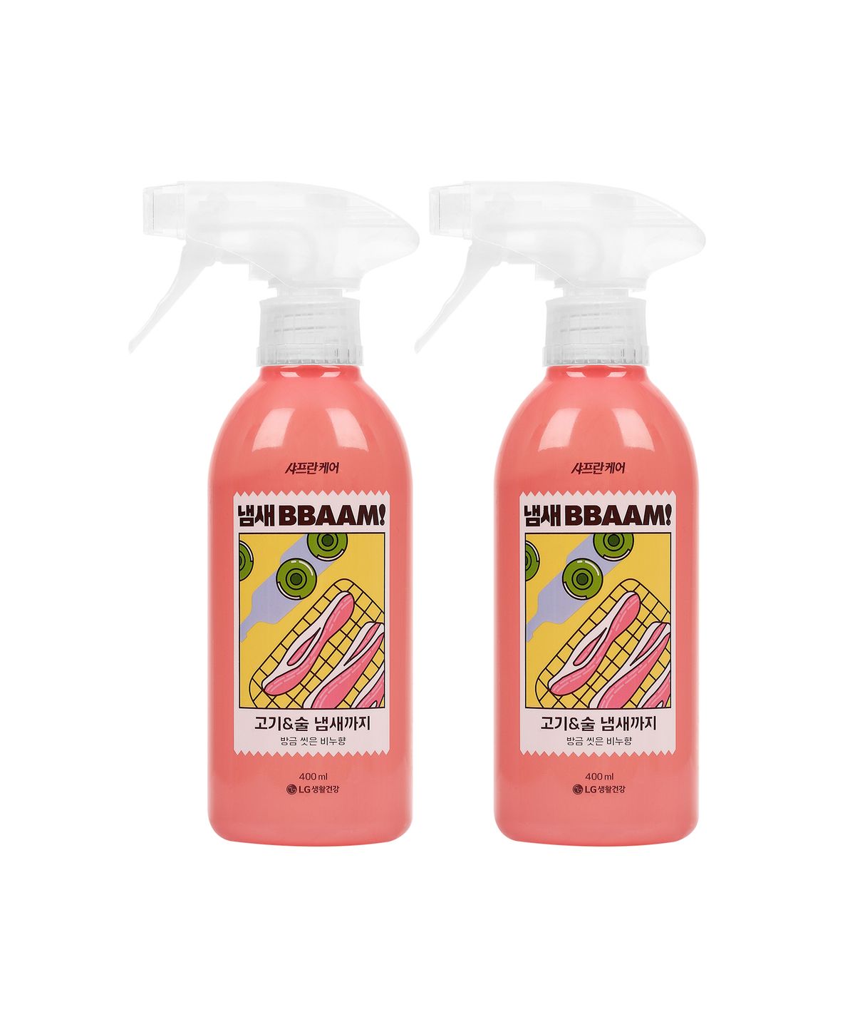 아우라(AURA) 섬유탈취제 냄새뻄 비누향 400ml 2pack