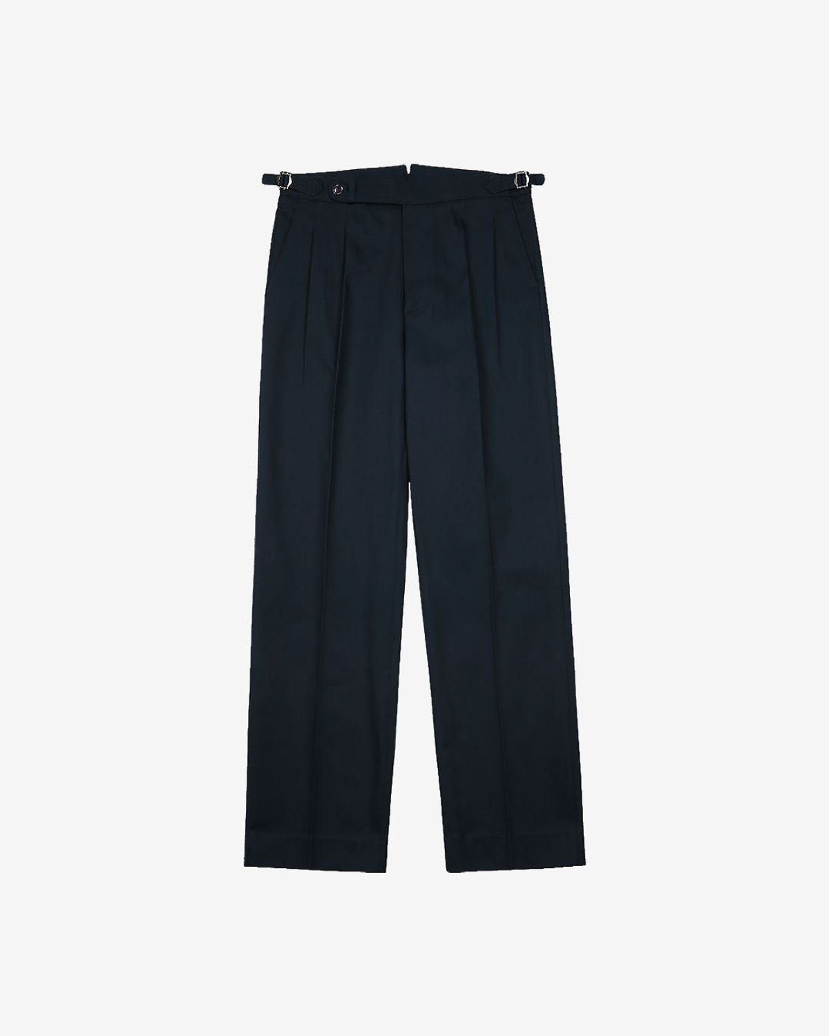 솔티(SORTIE) Reve Cotton Washed Trousers (Dark Navy)