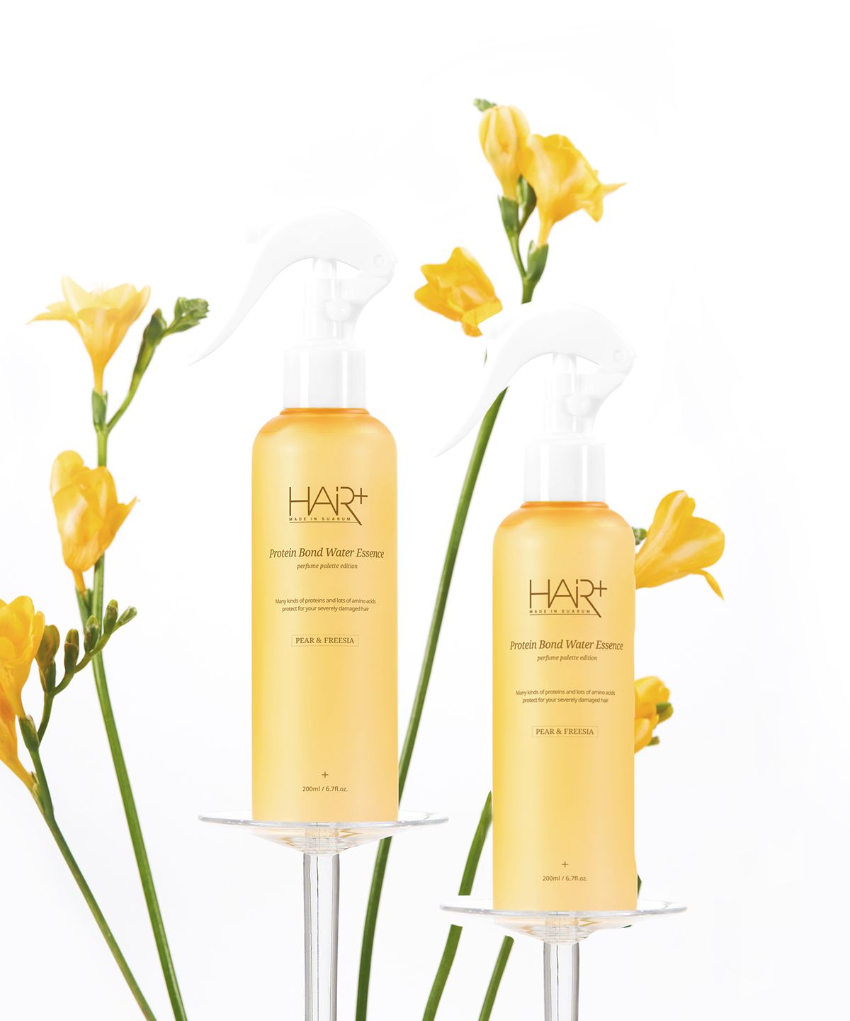 헤어플러스(HAIRPLUS) [2PACK] 단백질 본드 페어 앤 프리지아 워터에센스 200ml+200ml