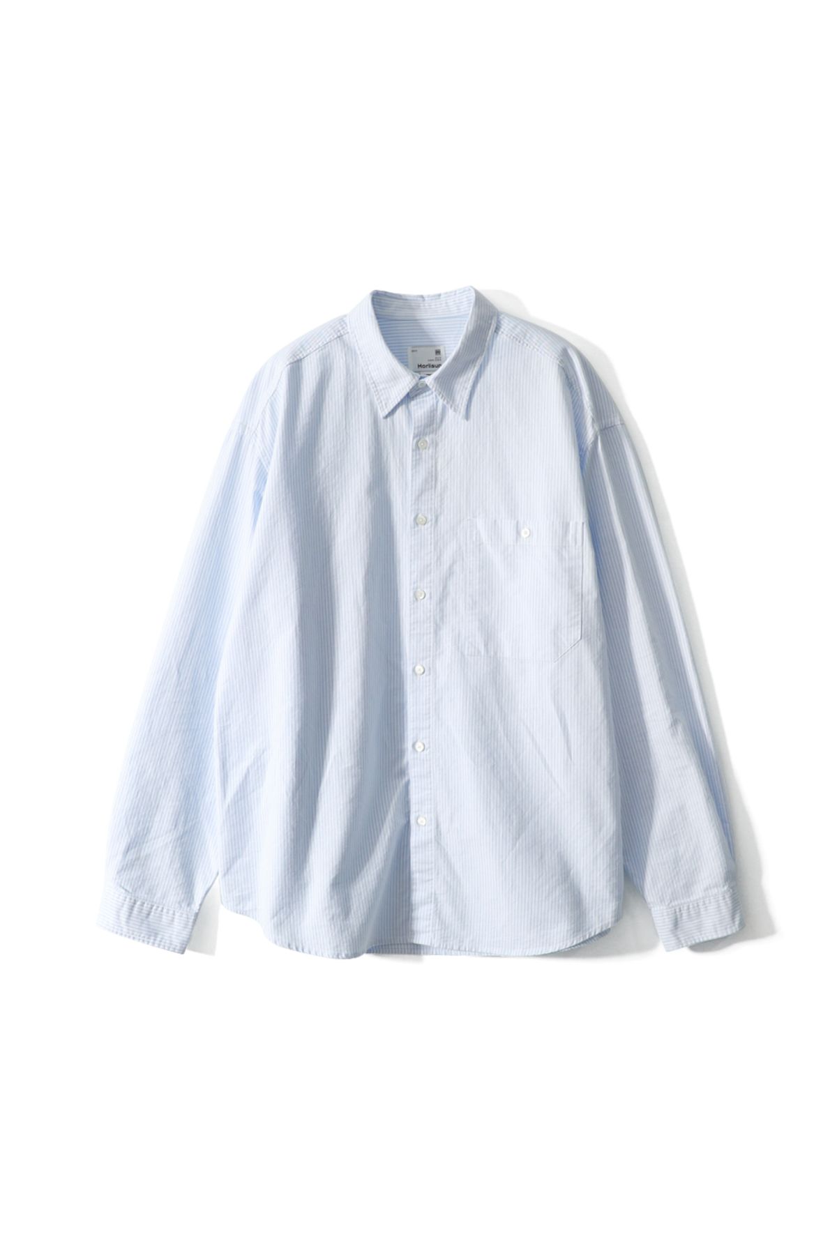 홀리선(HORLISUN) Jane Oxford Stripe Shirt Blue