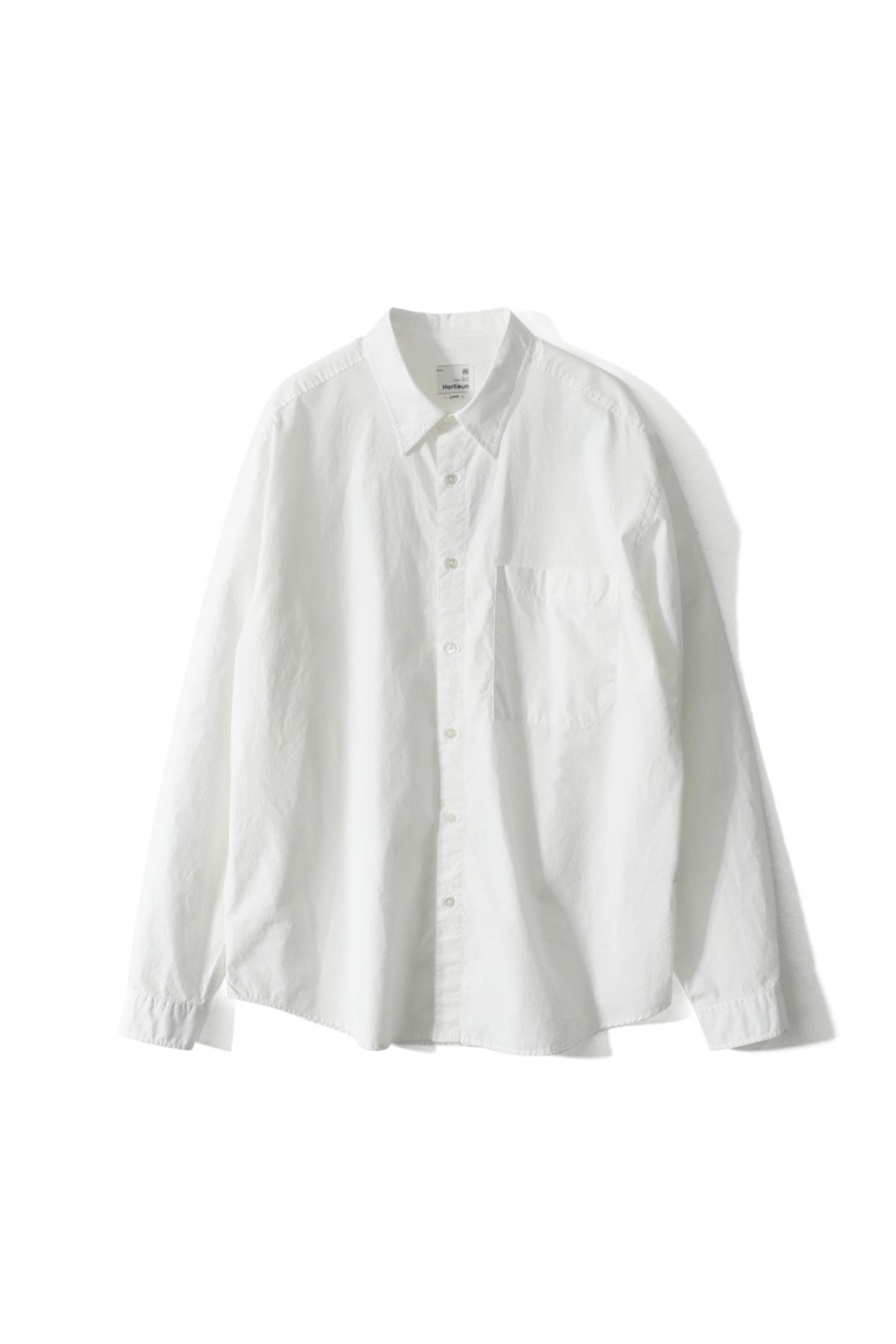 홀리선(HORLISUN) Jane Solid Extra Typewriter Shirt Off White