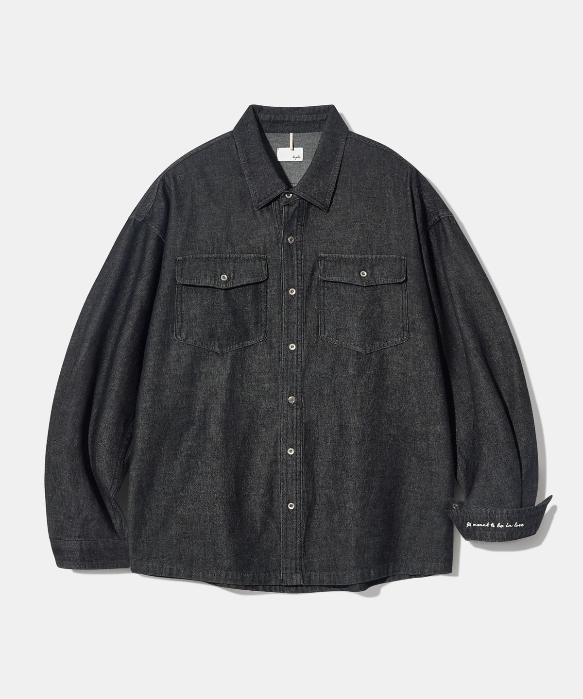 다이아몬드 레이라(DIAMOND LAYLA) Two-Pocket Denim Oversized Fit Shirt S138