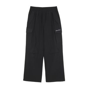 여아 주니어 스판 밑단 스트링 카고 와이드 팬츠