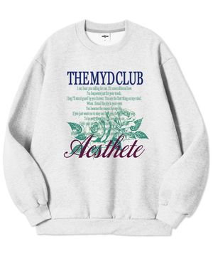 AESTHETE-CLUB 특양면 맨투맨 B1